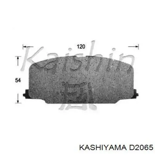 Передние тормозные колодки D2065 Kashiyama