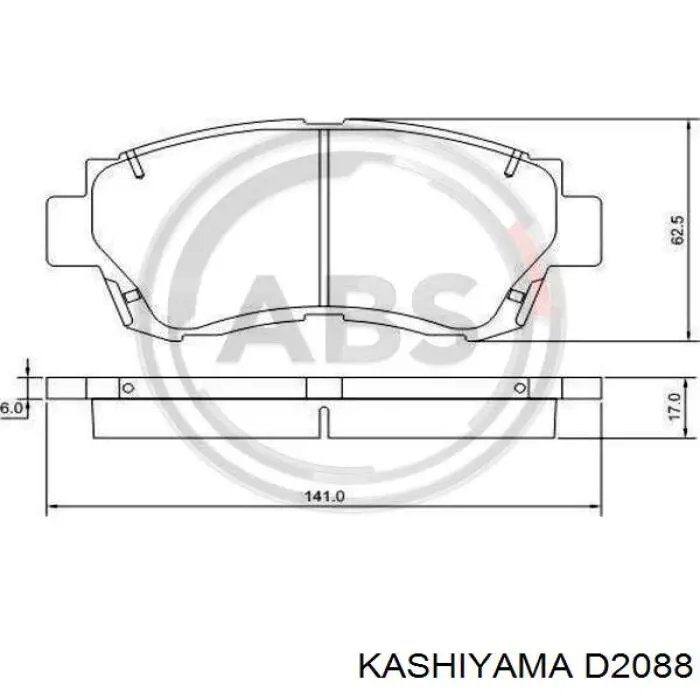 Колодки Kashiyama D2088 цена, от 19.37 USD