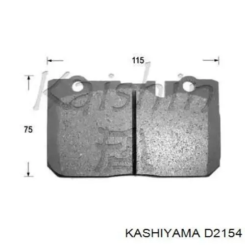 Колодки Kashiyama D2154 цена, от 32.19 USD