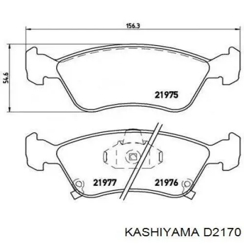 Колодки Kashiyama D2170 цена, от 18.47 USD