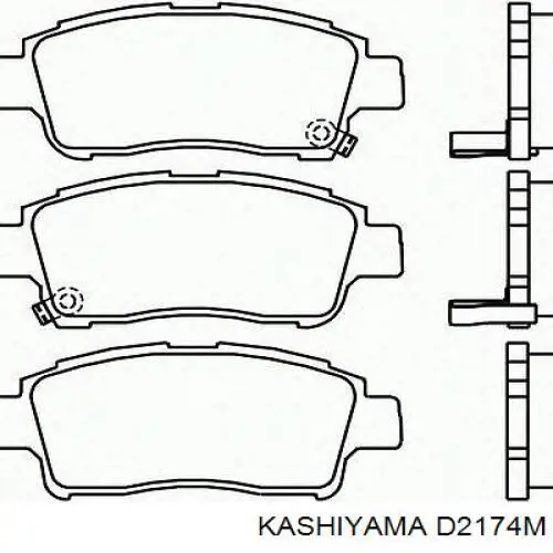 Колодки Kashiyama D2174M цена, от 15.20 USD