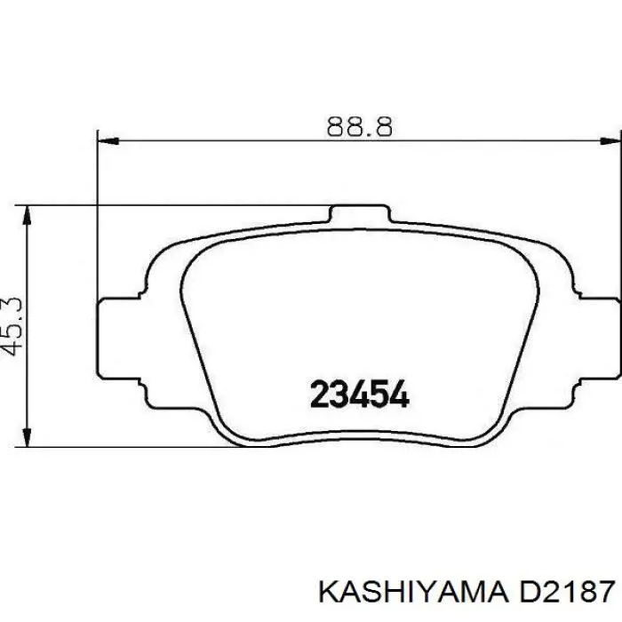 Колодки дисковые  Kashiyama D2187 цена, от 11.27 USD