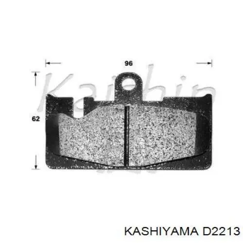 Задние тормозные колодки D2213 Kashiyama