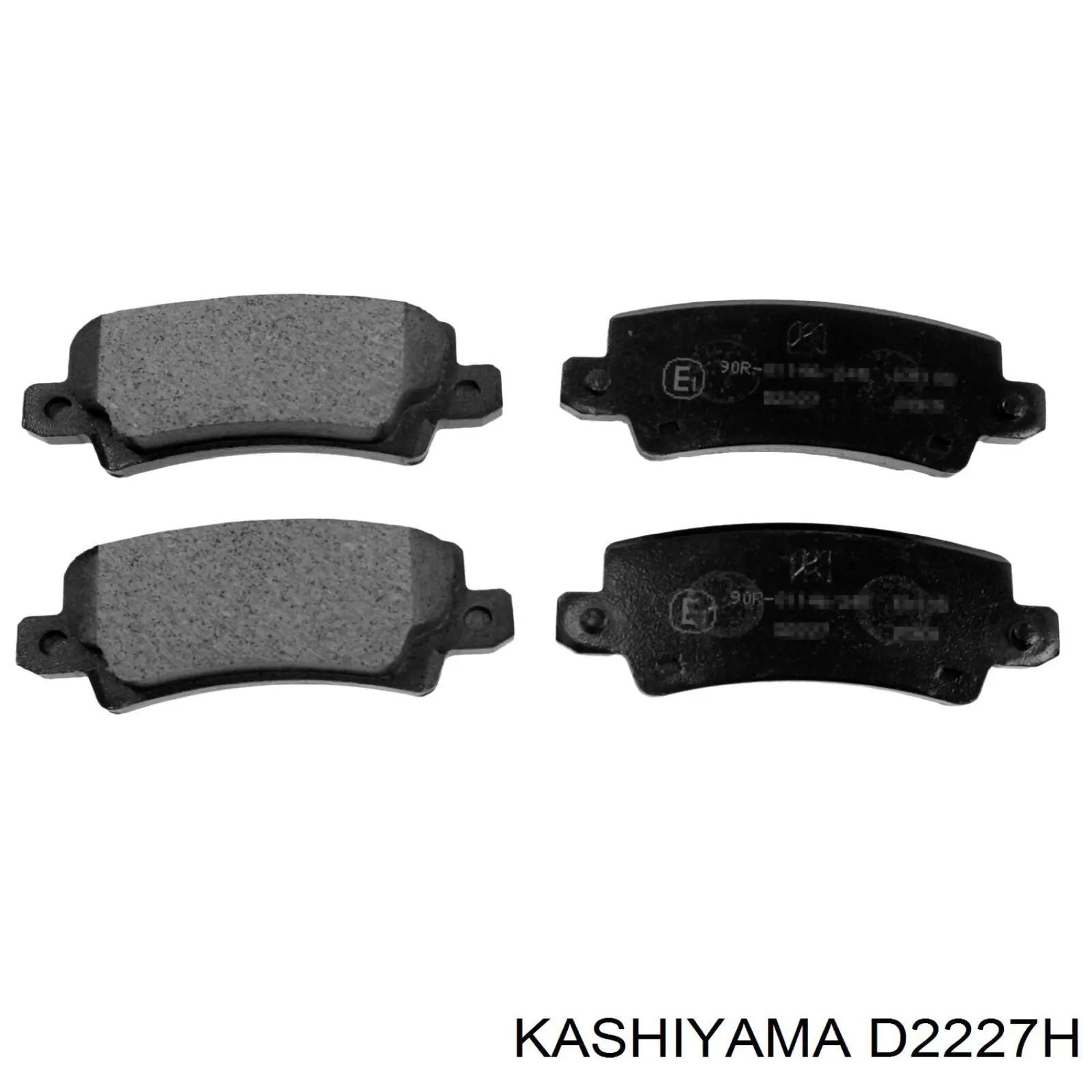 D2227H Kashiyama Колодки тормозные дисковые комплект