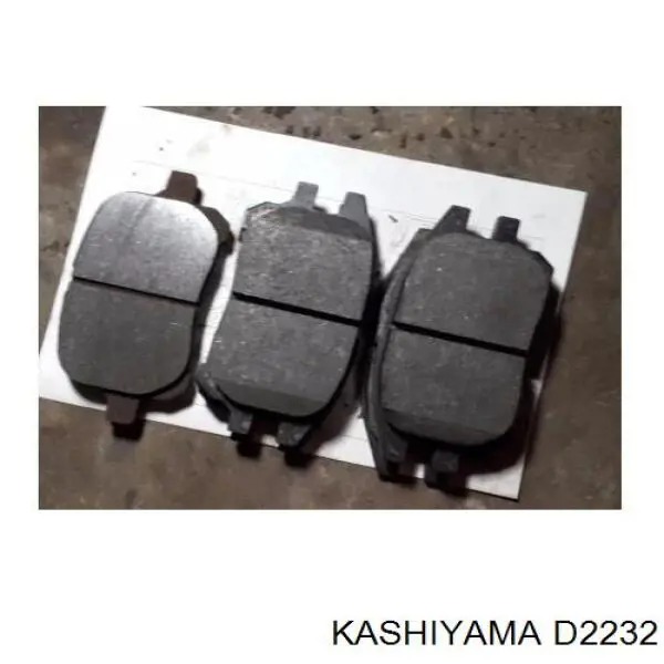 D2232 Kashiyama колодки тормозные передние дисковые