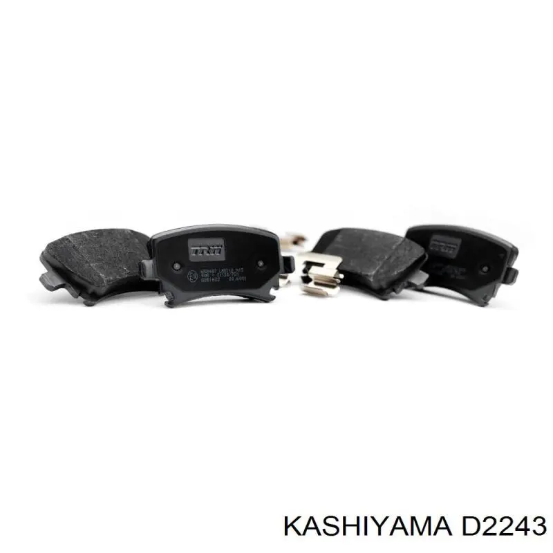 D2243 Kashiyama колодки тормозные задние дисковые