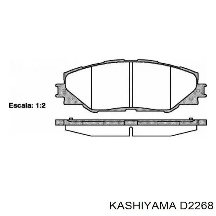 D2268 Kashiyama Колодки передние