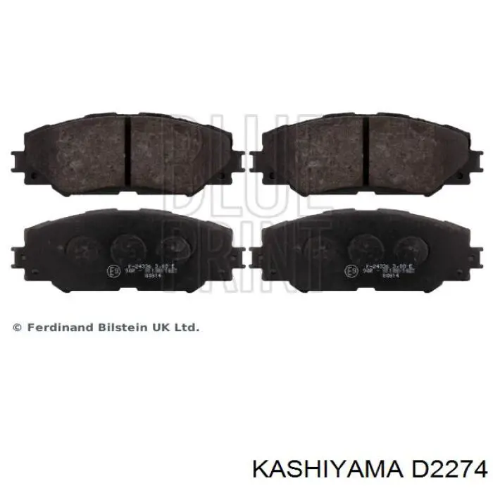 Pastillas de freno delanteras D2274 Kashiyama