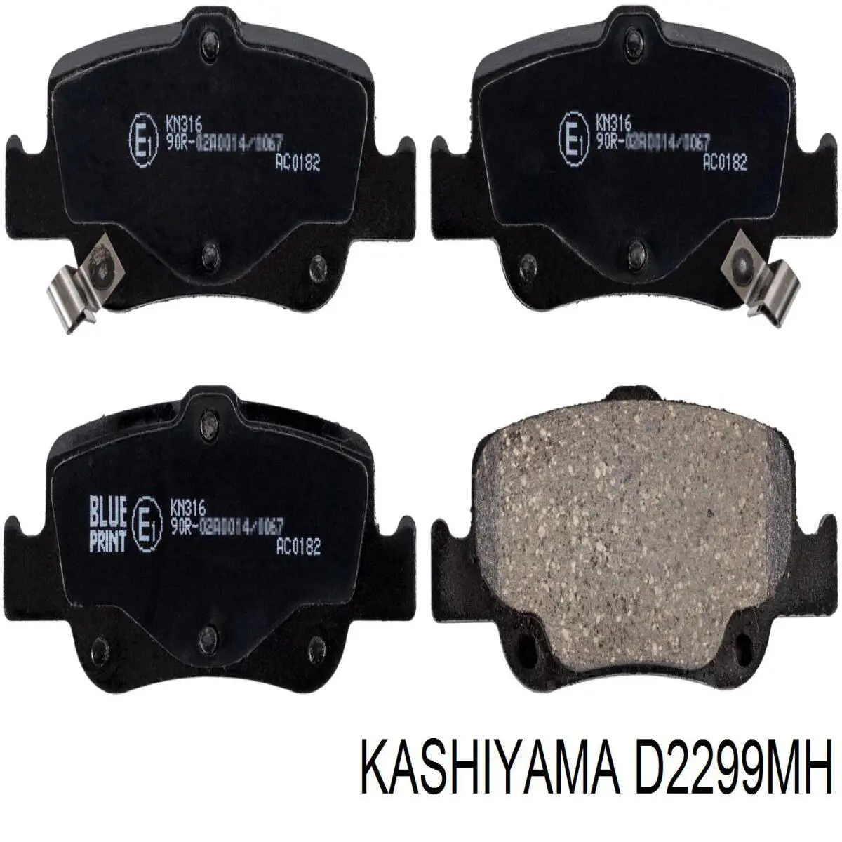 D2299MH Kashiyama Колодки тормозные дисковые комплект