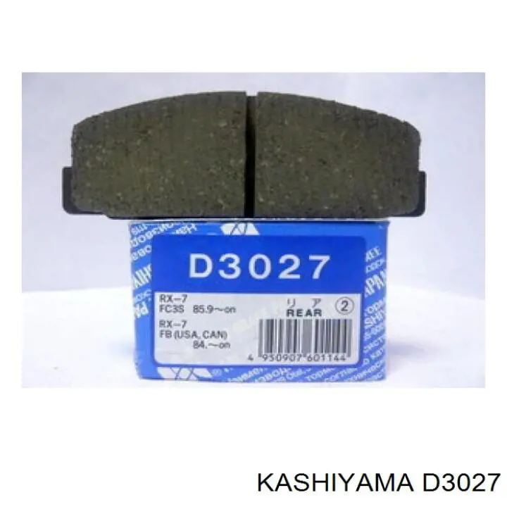 Задние тормозные колодки D3027 Kashiyama