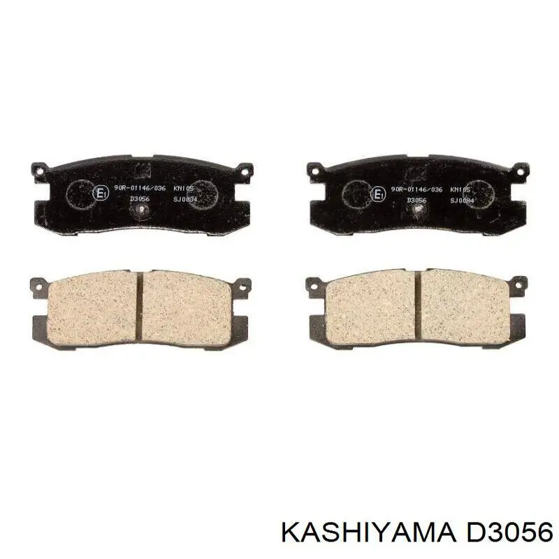 Купить D3056 Kashiyama Колодки тормозные задние, дисковые
