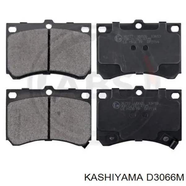 D3066M Kashiyama колодки тормозные передние дисковые