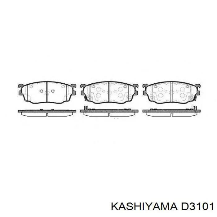 Передние тормозные колодки D3101 Kashiyama