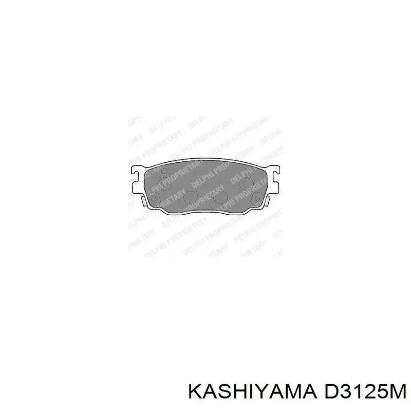 Колодки Kashiyama D3125M цена, от 22.18 USD