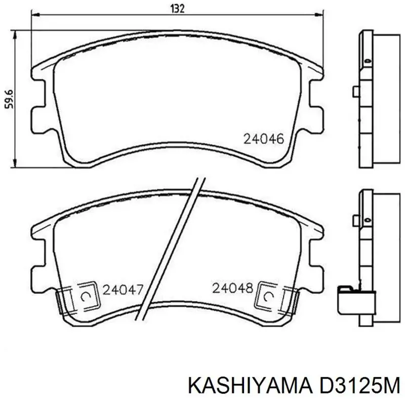 Купить D3125M Kashiyama Колодки тормозные