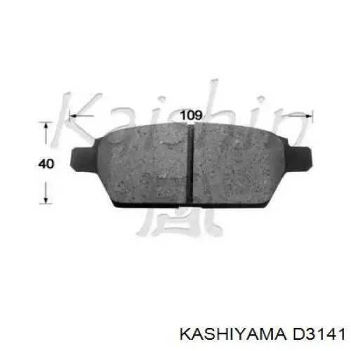 D3141 Kashiyama Колодки тормозные дисковые комплект