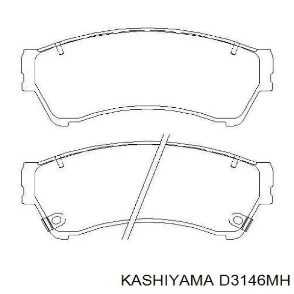 D3146MH Kashiyama колодки тормозные передние дисковые