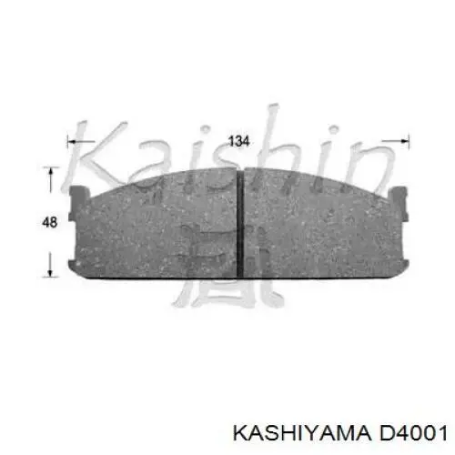 D4001 Kashiyama колодки тормозные передние дисковые