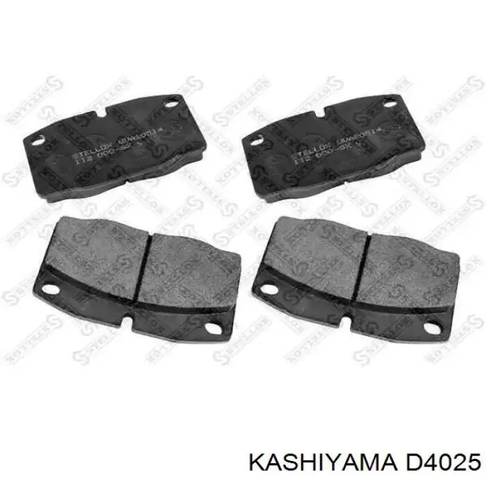 Передние тормозные колодки D4025 Kashiyama