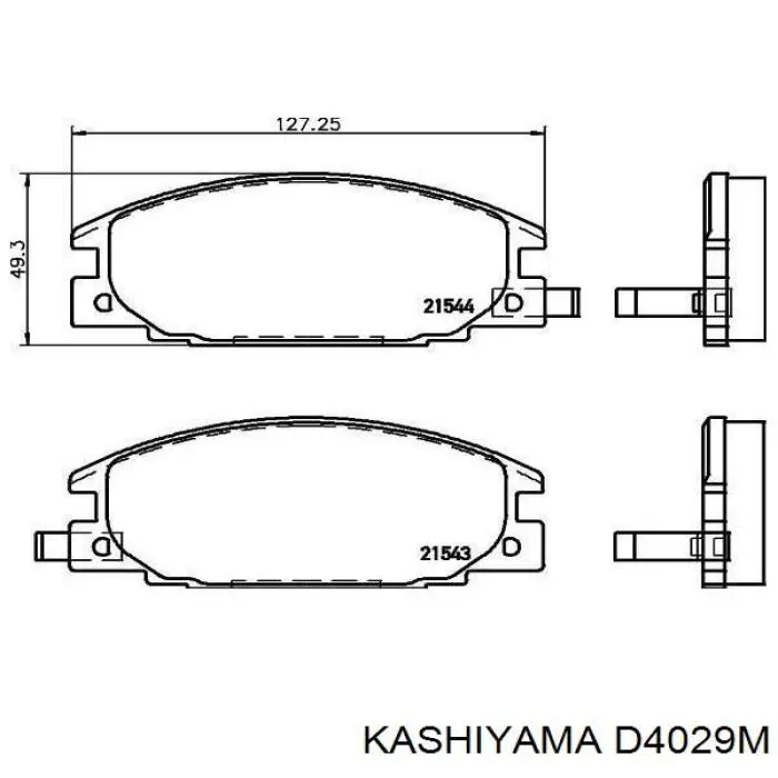 D4029M Kashiyama Колодки передние