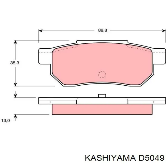 Колодки дисковые  Kashiyama D5049 цена, от 13.60 USD