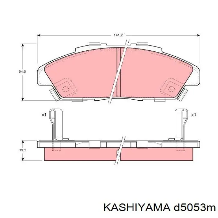 Колодки тормозные передние дисковые KASHIYAMA D5053M
