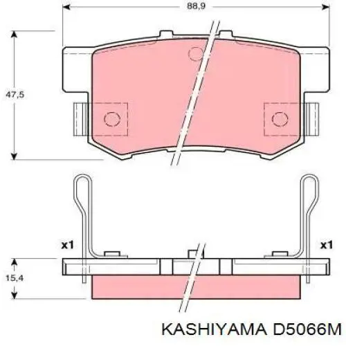 Колодки дисковые  Kashiyama D5066M цена, от 20.22 USD