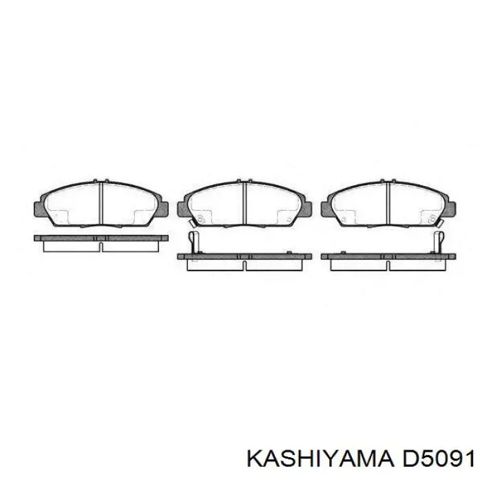 D5091 Kashiyama Колодки передние