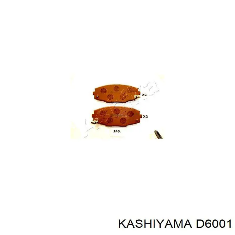 D6001 Kashiyama колодки тормозные передние дисковые