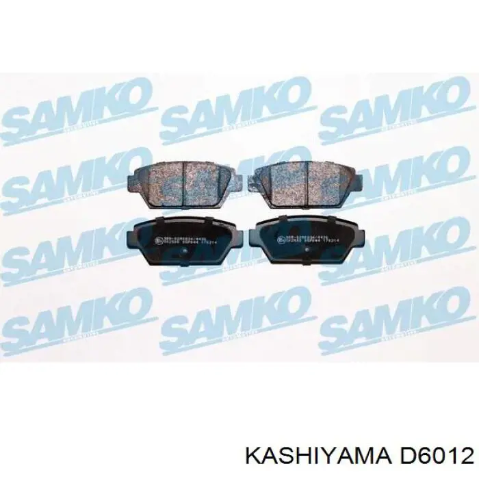 Купить D6012 Kashiyama Колодки тормозные задние, дисковые