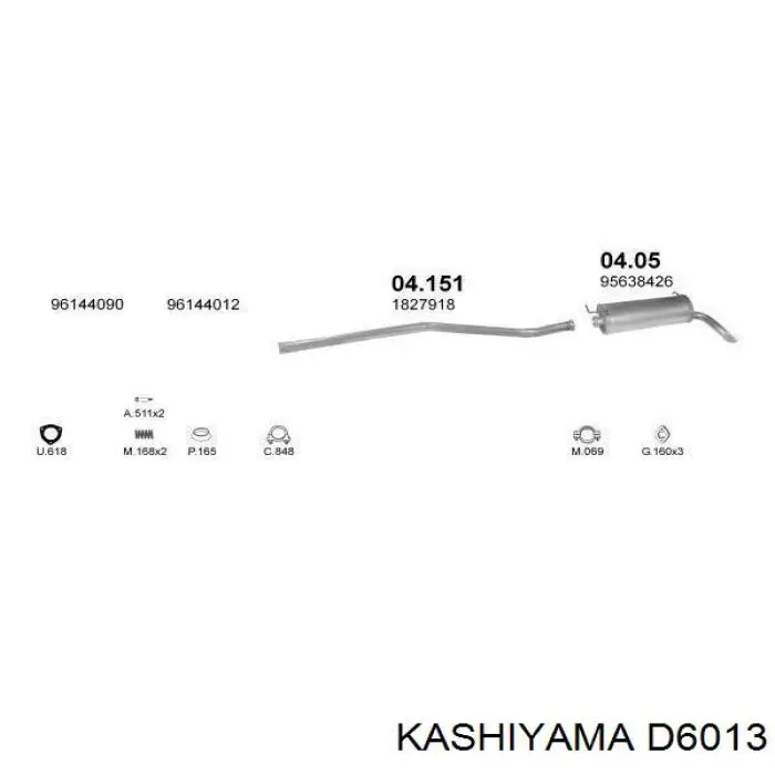 Передние тормозные колодки D6013 Kashiyama