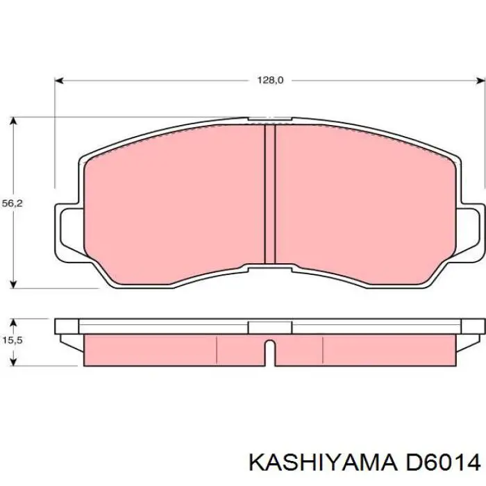D6014 Kashiyama Колодки передние