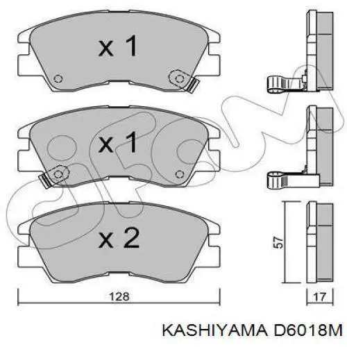 Купить D6018M Kashiyama Колодки тормозные
