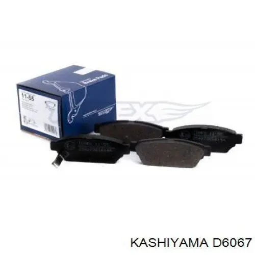 Купить D6067 Kashiyama Колодки тормозные задние, дисковые