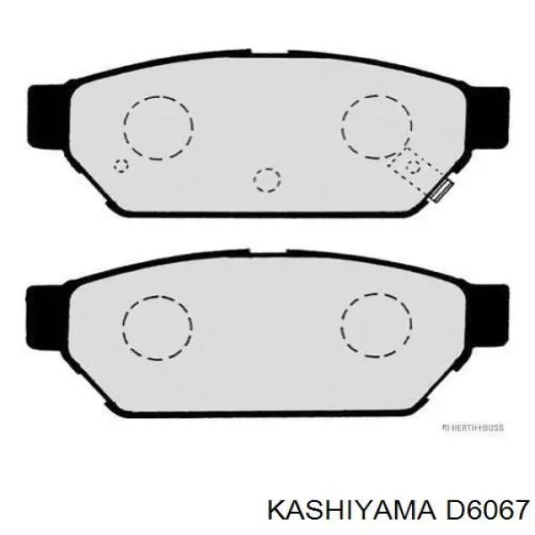 D6067 Kashiyama Колодки тормозные дисковые комплект