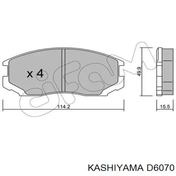Колодки Kashiyama D6070 цена, от 13.53 USD
