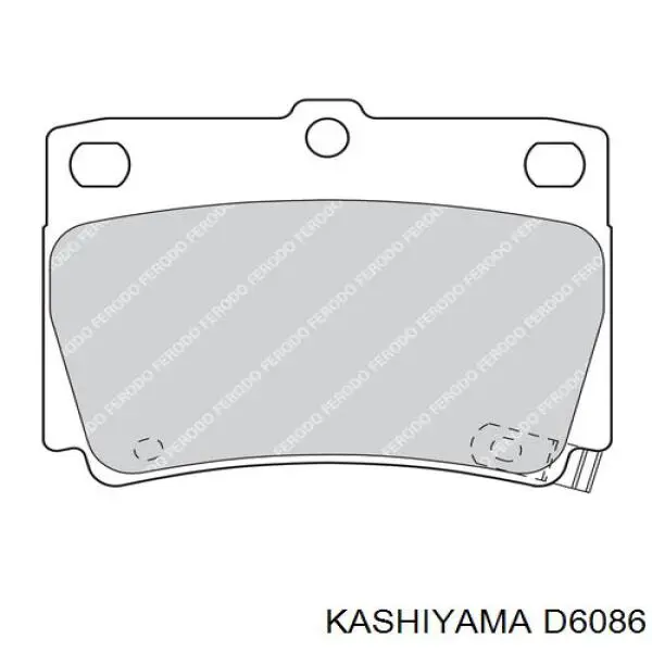 Задние тормозные колодки D6086 Kashiyama