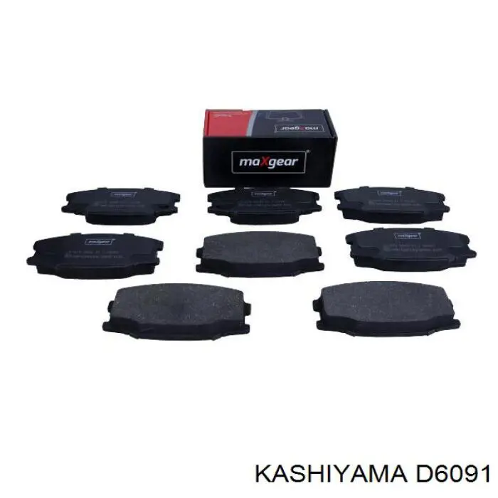 D6091 Kashiyama колодки тормозные передние дисковые