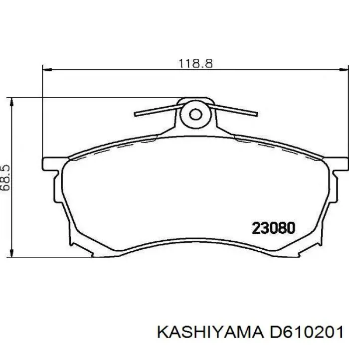 D610201 Kashiyama колодки тормозные передние дисковые