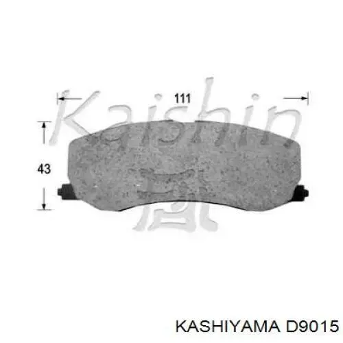 Передние тормозные колодки D9015 Kashiyama