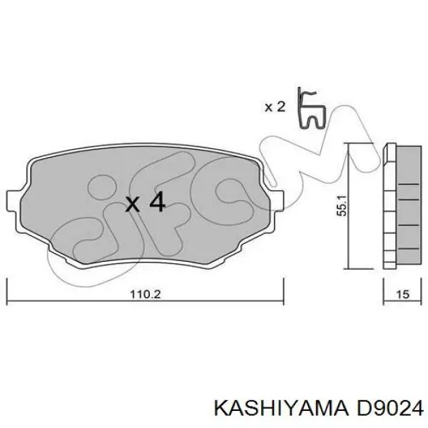 Колодки Kashiyama D9024 цена, от 20.27 USD