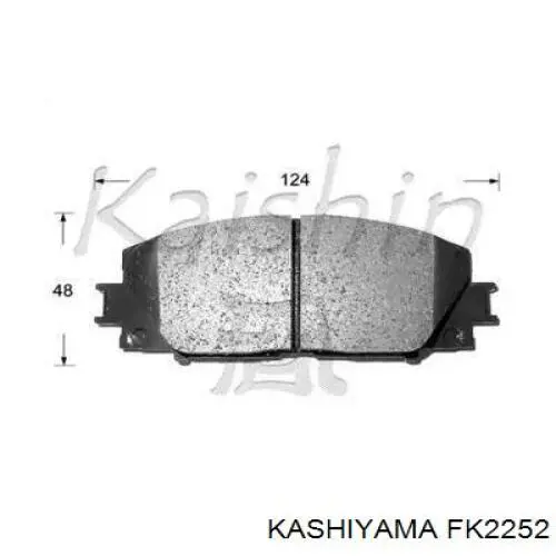 Передние тормозные колодки FK2252 Kashiyama