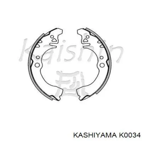 Задние барабанные колодки K0034 Kashiyama