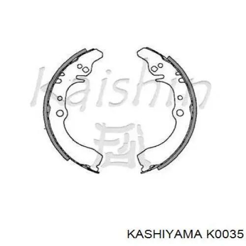 Задние барабанные колодки K0035 Kashiyama