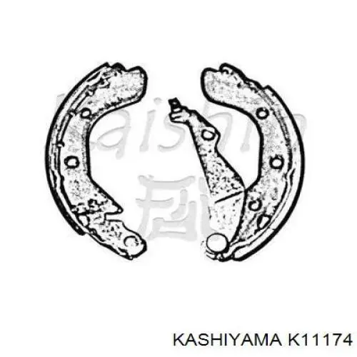 Задние барабанные колодки K11174 Kashiyama