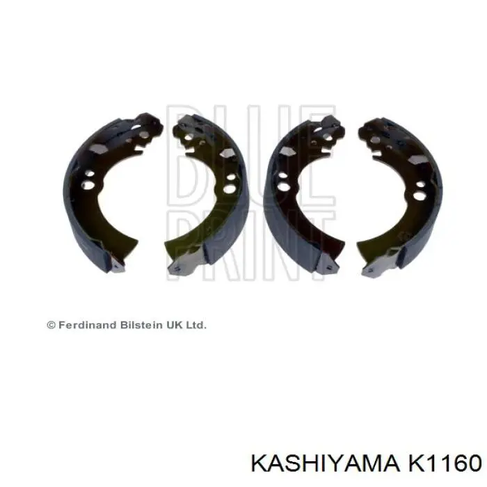 K1160 Kashiyama колодки тормозные задние барабанные