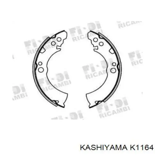 Задние барабанные колодки K1164 Kashiyama