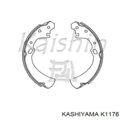 K1176 Kashiyama колодки тормозные задние барабанные