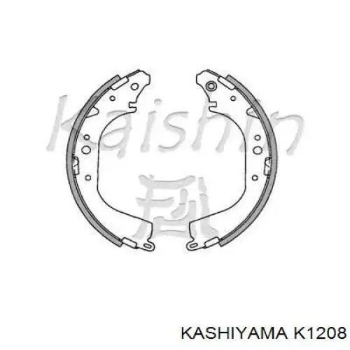 Задние барабанные колодки K1208 Kashiyama