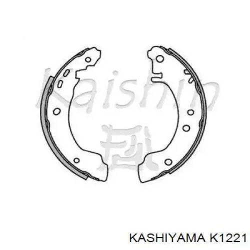 Задние барабанные колодки K1221 Kashiyama